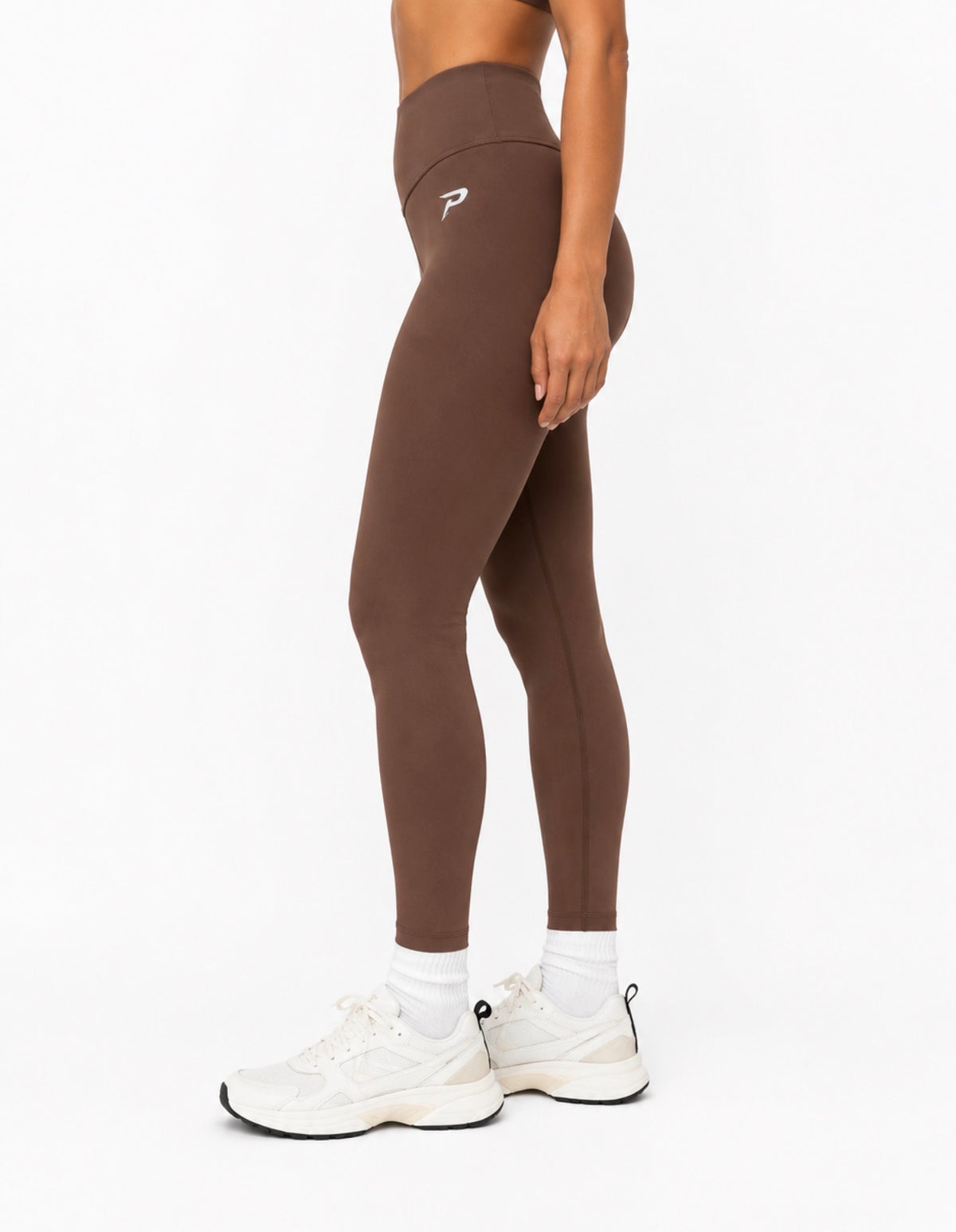 PACE Women’s High-Waist Leggings — Mocha Brown