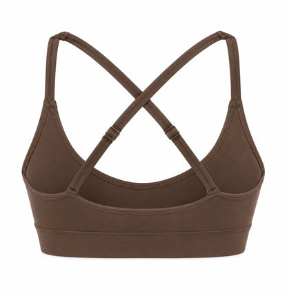 PACE Women’s Sports Bra — Mocha Brown