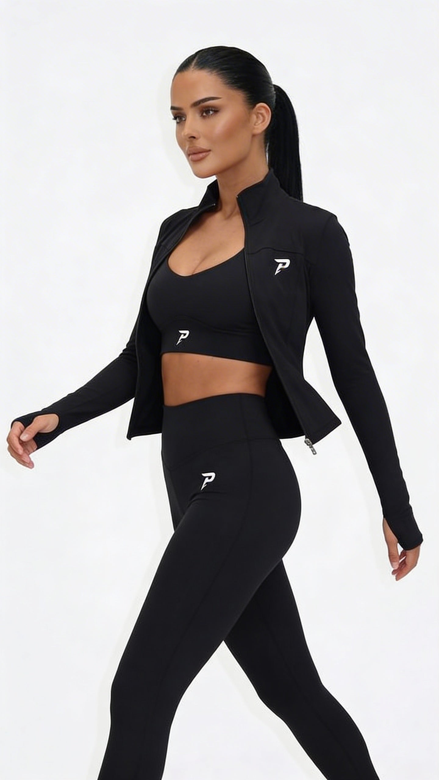 Women’s Black 3-Piece Activewear Set
