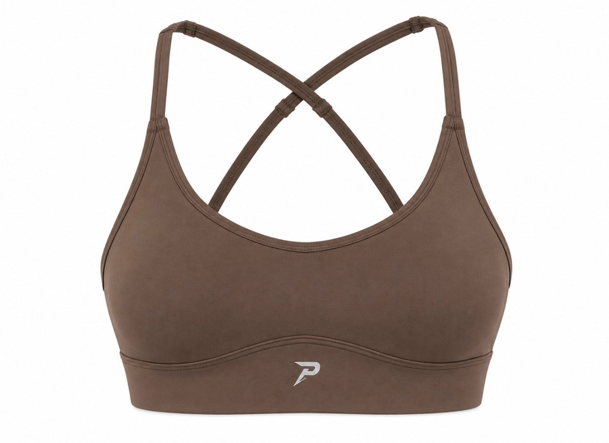 PACE Women’s Sports Bra — Mocha Brown