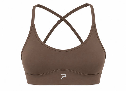 PACE Women’s Sports Bra — Mocha Brown