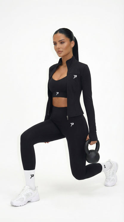 Women’s Black 3-Piece Activewear Set