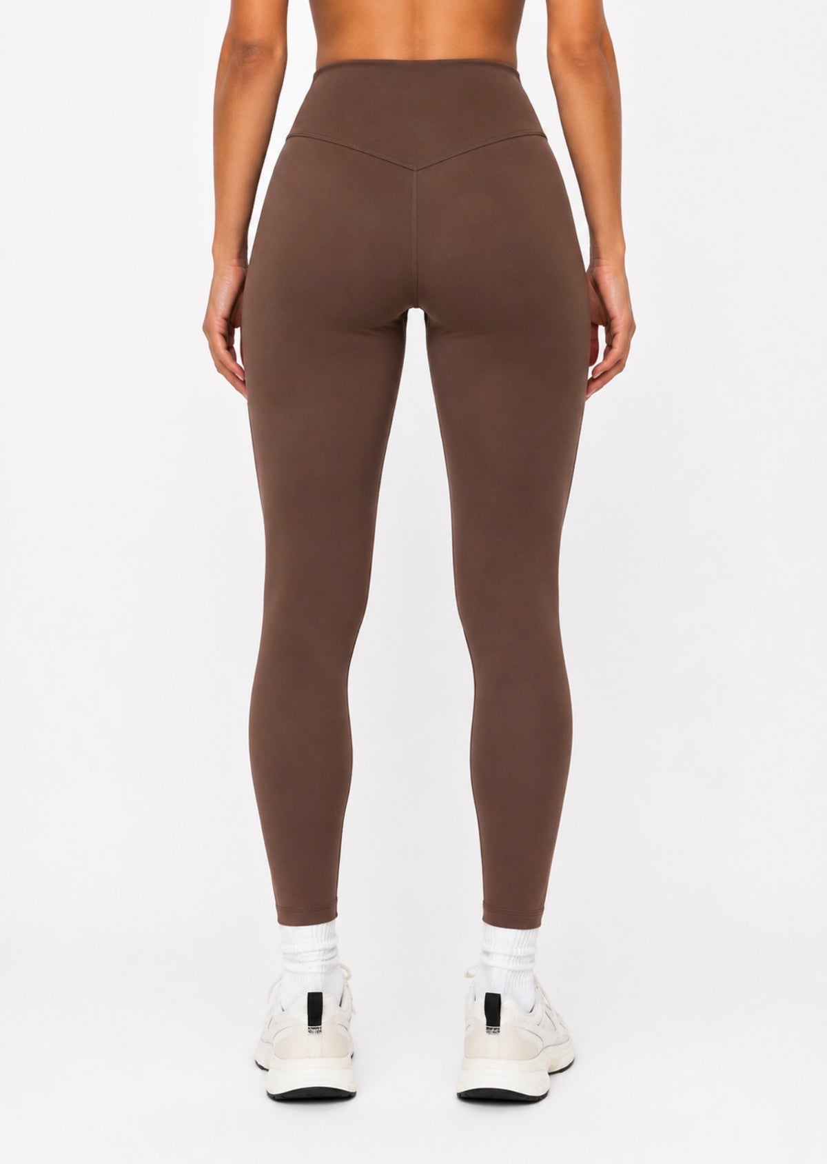 PACE Women’s High-Waist Leggings — Mocha Brown