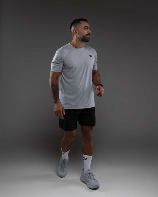 PACE AeroDry Training Tee — Light Grey