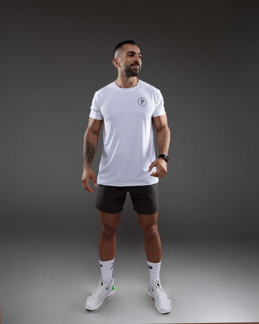 PACE Quick-Dry Mesh Training Tee — White