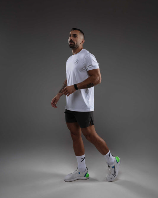 PACE Quick-Dry Mesh Training Tee — White