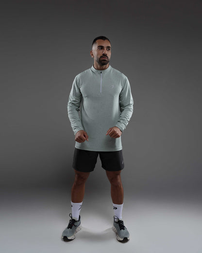 PACE Quick-Dry 1/4-Zip Training Top — Sage Green