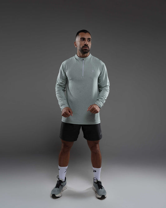 PACE Quick-Dry 1/4-Zip Training Top — Sage Green