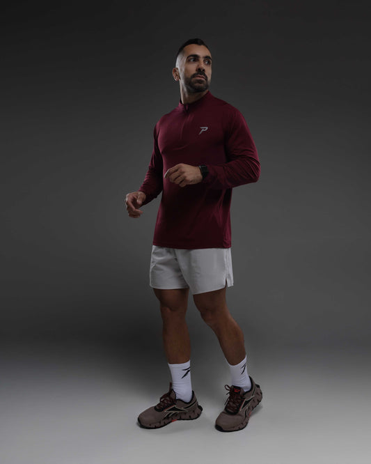 PACE Quick-Dry 1/4-Zip Training Top — Maroon